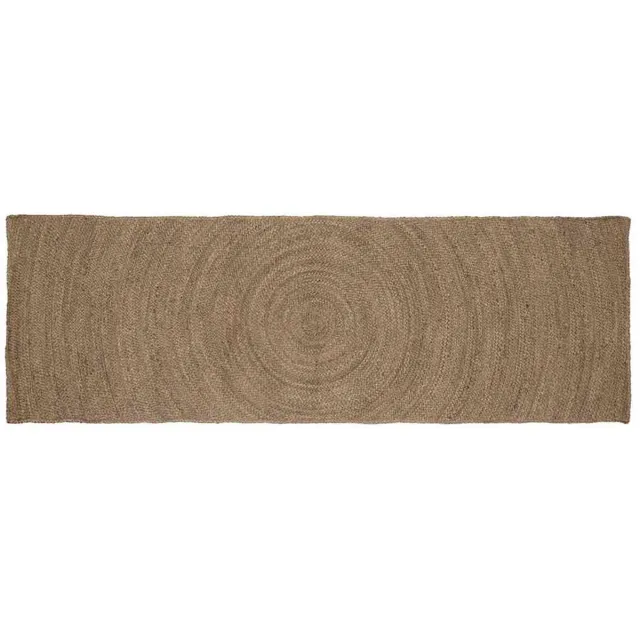 vidaXL Vloerkleden - Grijs - 60 - x - 250 - cm - Jute