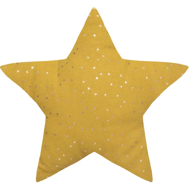 Atmosphera Créateur d'intérieur® Sterrenkussen met metallic patroon Ocre