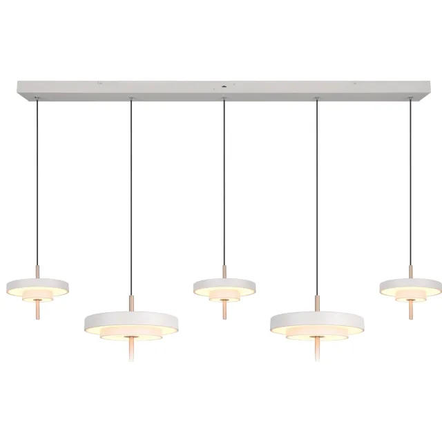 Trio KEATON - Hanglamp - Grijs warm - incl. 1x SMD 50 W