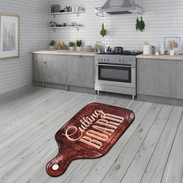 Bosdela Keukentapijt 80x120 cm Wasbare keukenkleden - Vloerkleden - Keukentapijten - Keukenmatten - Keukenlopers bruin