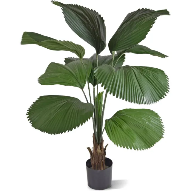 maxifleur Kunstplanten Licuala kunstpalm 115cm Groen