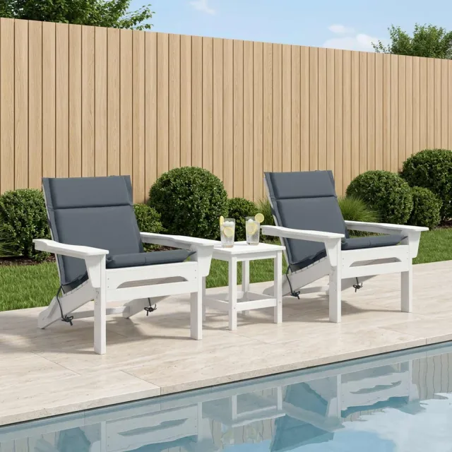 vidaXL Kussen voor lage rugstoelen GEMERT 2 st 100% Polyester Blauw Bruin