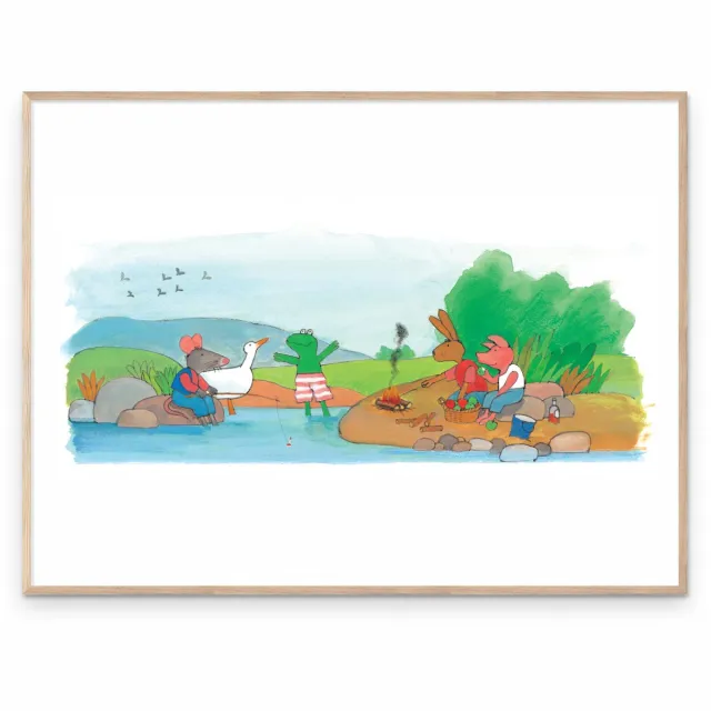 Prenter Fine art print: Kikker en zijn Vriendjes | Kikker van Max Velthuijs