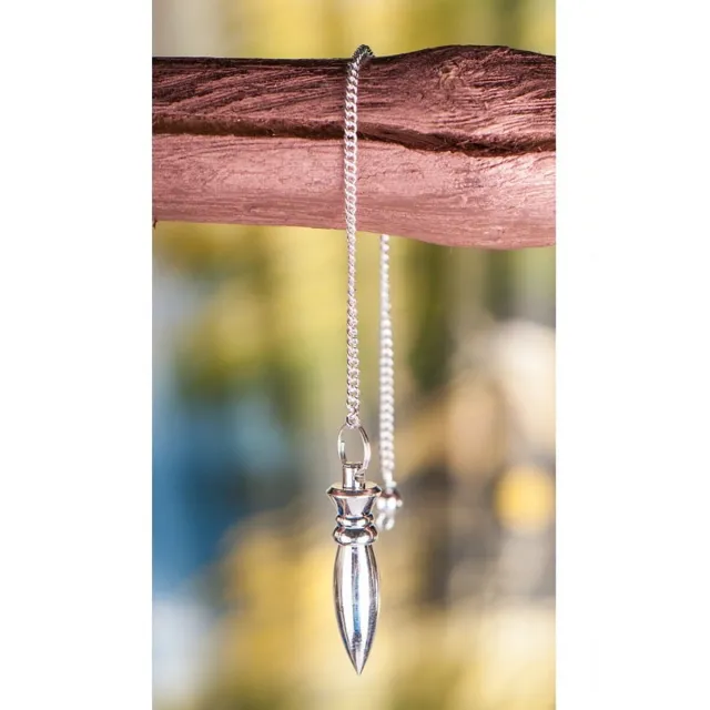 BERK Karnak pendel messing verzilverd 40 mm Zwart