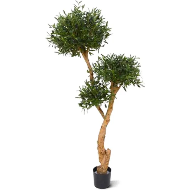 maxifleur Kunstplanten Olijf Bonsai deluxe x3 kunstboom 160cm Groen