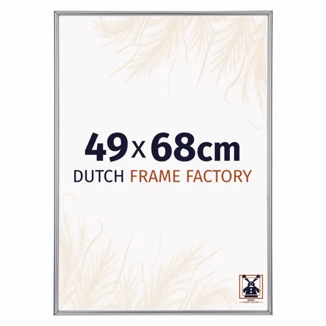 Dutch Frame Factory Fotolijst 49x68 cm - Kunststof - Zilver Hoogglans - Angers