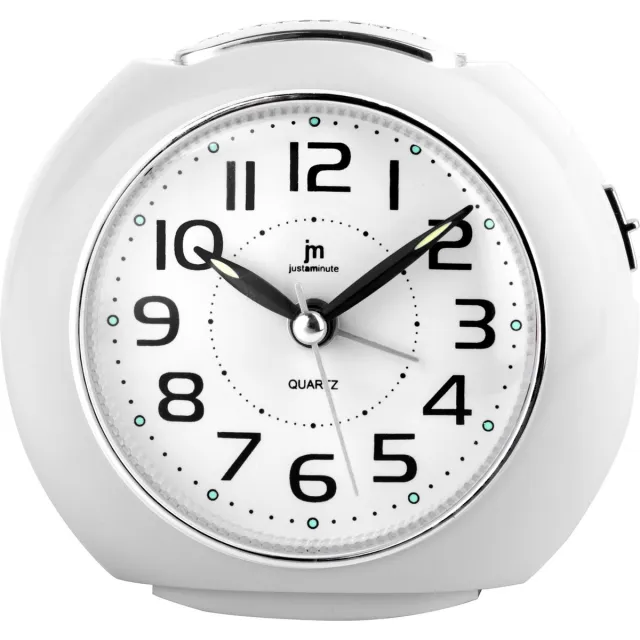 Just a Minute Wekker | Wit | Stil uurwerk