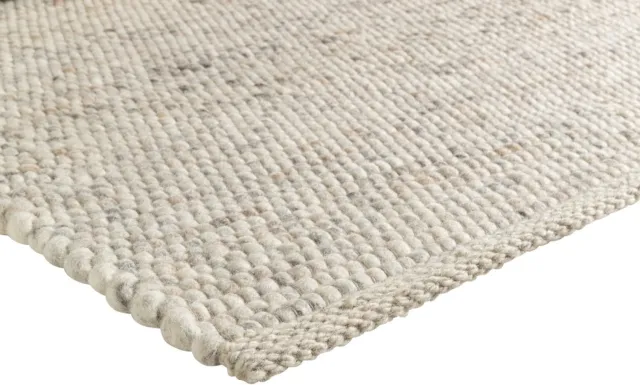 Acsento Milano Natural Mix Vloerkleed - 240 x 340 cm - Beige - Rechthoekig - Wol - Woonkamer, Eetkamer, Slaapkamer - Effen - Scandinavisch, Modern