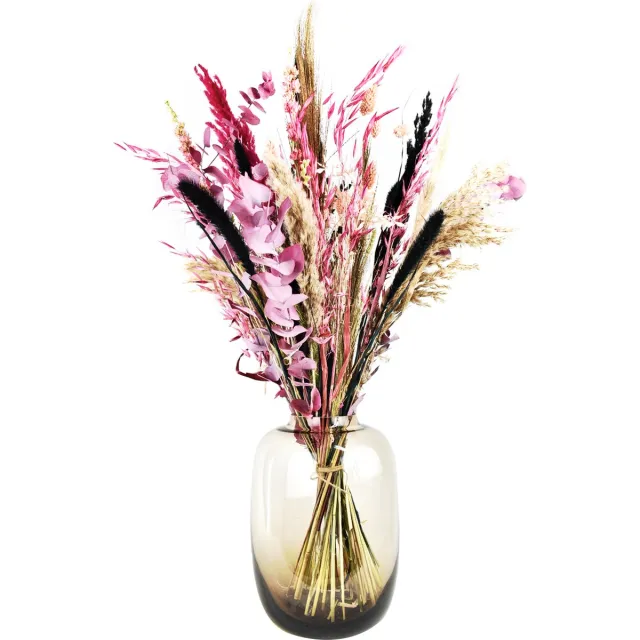 Natuurlijk Bloemen Droogbloemen - boeket 75cm - Sweet Vintage Bordeaux