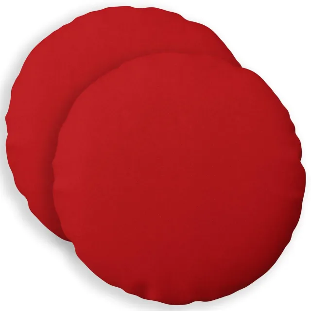 vidaXL Dekenkussen - 2 - st - HEERLEN - Rood - Diam. - 60 - cm - Stof