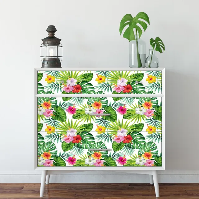 Ambiance Sticker Tropische meubelsticker Rangiroa 40 x 60 cm Multi color