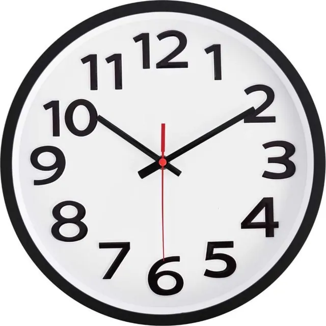 SensaHome Wandklok - Stille Uurwerk - Diameter 30cm - TM4040 - 2 Wit