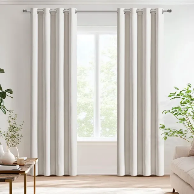 Unyqoos Stijlvolle en Functionele Verduisteringsgordijnen in Linnenlook voor Elke Kamer beige