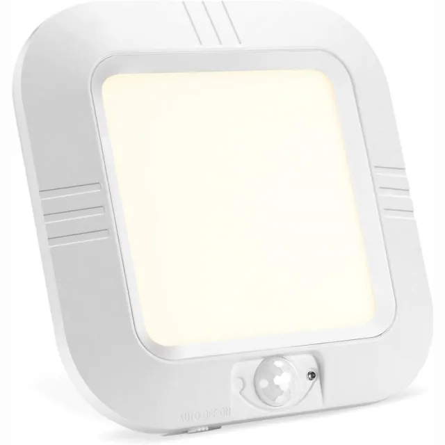 Tovbmup Plafondlamp Binnen/buiten - LED-plafondlamp - 180LM - Foto-elektrische sensor - Natuurlijk licht - Bewegingssensor - Werkt op batterijen - Geschikt voor kledingkast Hal Kelderkast Wit
