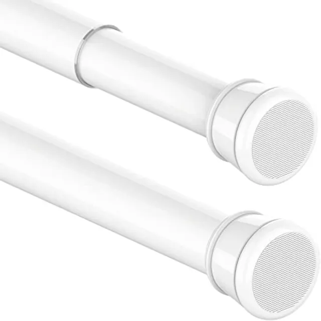 Nazik Living Spanstang Telescoopstang Zonder Boren - 83-160 cm - Wit - 25 mm Diameter - Gordijnstang voor Badkamer, Raam, Kledingkast