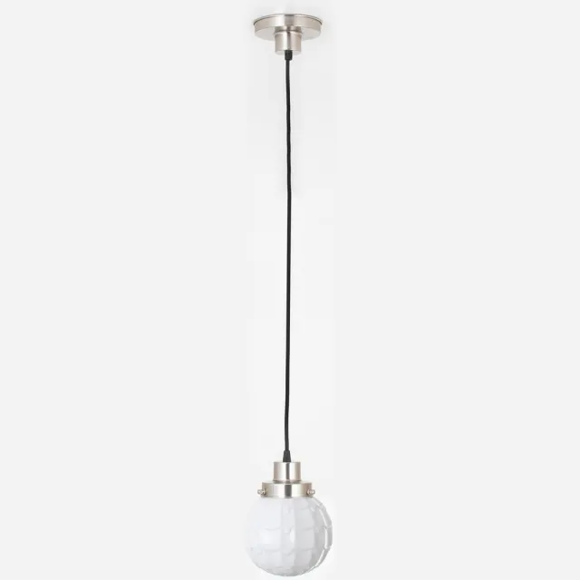 Coloured by Art Hanglamp aan snoer Artichoke 20's Matnikkel - Art Deco Trade