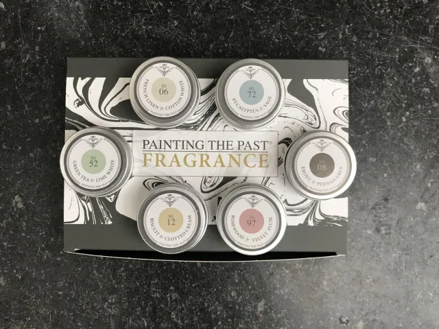 Painting the Past fragrance gift set met 6 melttins - wax melts in blikje - melts wit