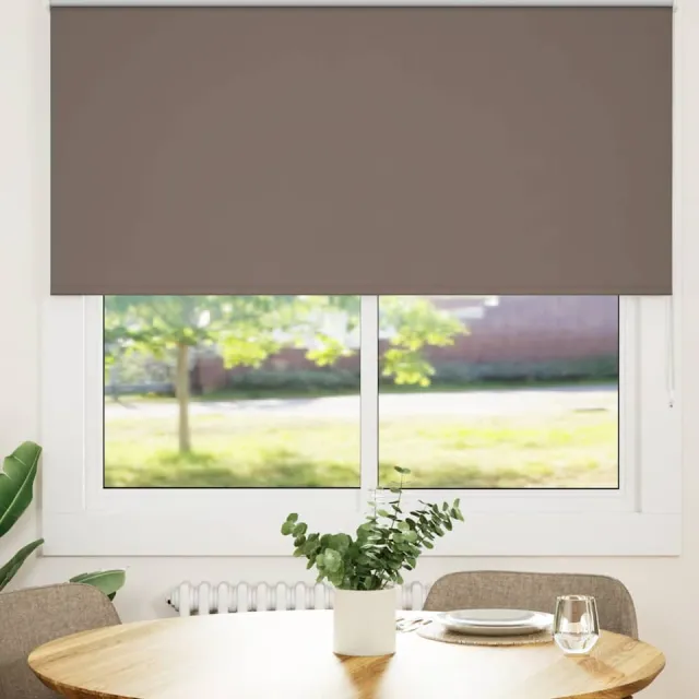 vidaXL Rolgordijn verduisterend koffie 160x175 cm stofbreedte 156,6 cm Bruin