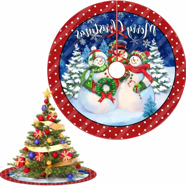 Cosensi Kerstboomstandaard met ronde rok - 76 cm - Polyester kerstboomafdekking - Kerstboomrok decoraties - Duurzame kerstversiering Any