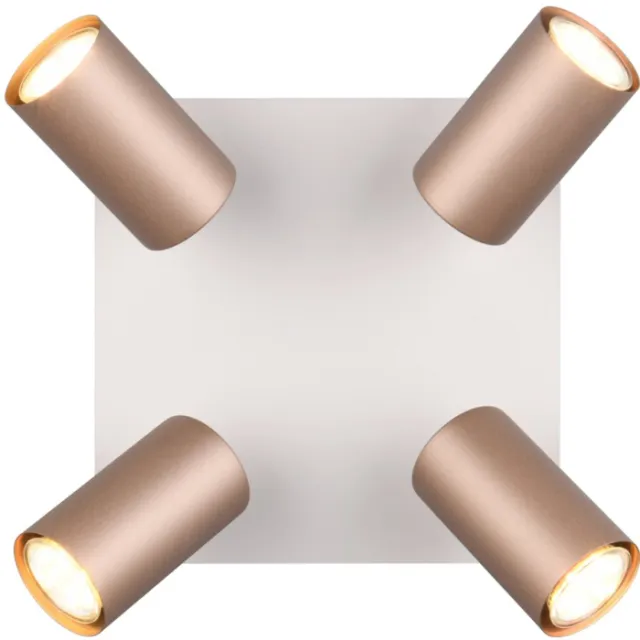 Trio MARLEY - Spot - Mokka - excl. 4x GU10 4,9 W Bruin