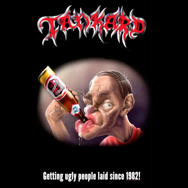 Rock Off Tankard Textiel Poster Flag The Drunkard Multicolours