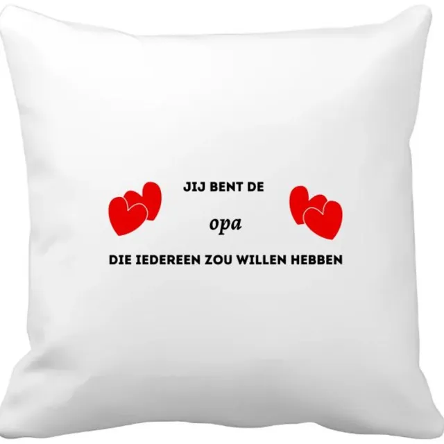 Akyol jij bent de opa die iedereen zou willen hebben Kussen hoes - Opa - geweldige opa - liefste opa - verjaardag - cadeau - kado - bedankje - geschenk - 40 bij 40 cm Multicolor