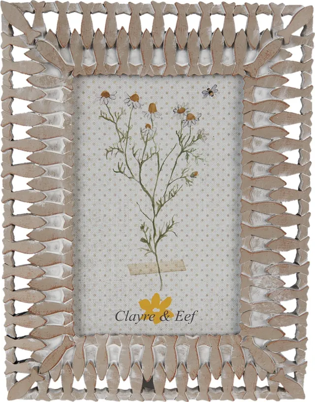 Clayre & Eef Fotolijst 10x15 cm Beige Polyresin