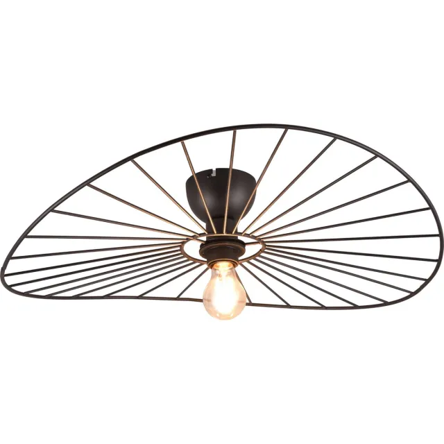 RL LIVE YOUR LIGHT REALITY CHAPEAU - Plafondlamp - Zwart mat - excl. 1x E27 40W