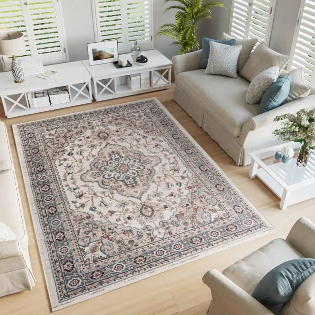Tapiso Colorado Vloerkleed Grijs Woonkamer Oosters Tapijt Maat- 160x220