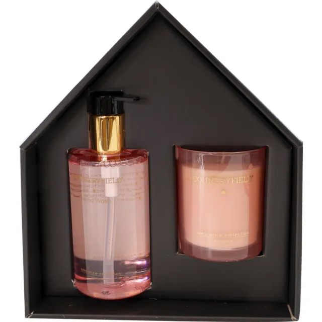 Countryfield Romance giftbox Handzeep en kaars roze