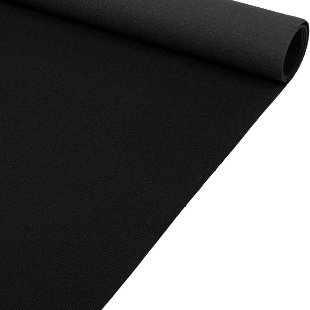 ANRO Eventtapijt Zwart 250x133cm – Beurstapijt Loper Messeloper Bruiloftsloper Antislip Op Maat