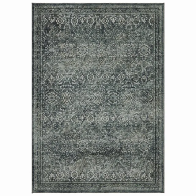 Moonay Vintage Vloerkleed Atlas Oosters 280x370 cm - Wasbaar Antislip Groen