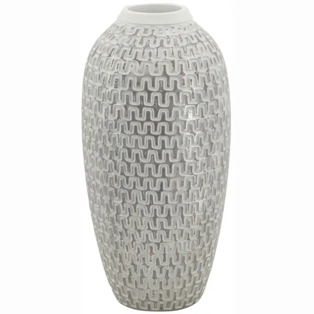 Mauro Ferretti Vaas Wave Ø 21×43 cm Zilver
