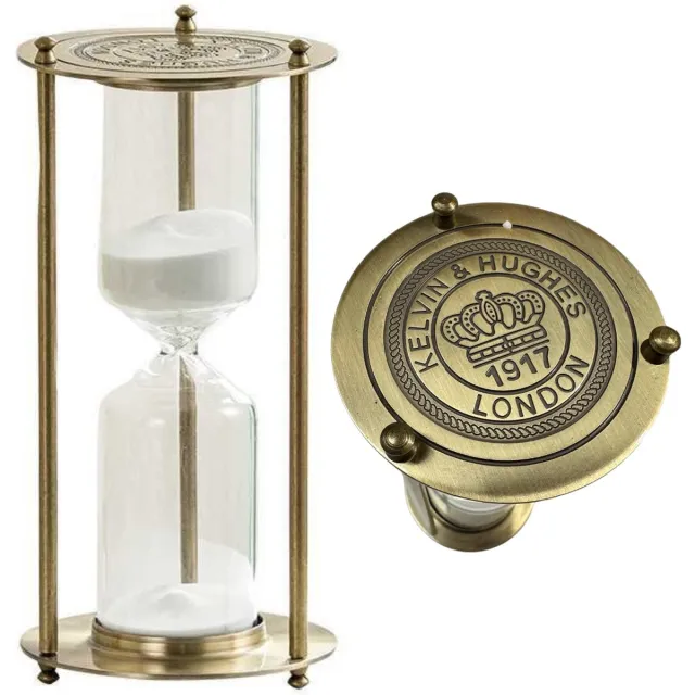 Winkrs Vintage Zandloper Medium - 15 minuten - Authentieke Decoratie - 16CM