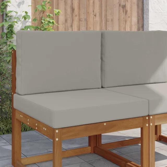 vidaXL Buiten bankkussen Polyester Grijs 60 x 60 cm