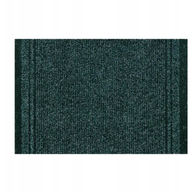 Dywany Łuszczów Wycieraczka MALAGA Antipoślizgowa Zielona Paski 66x190 cm Green