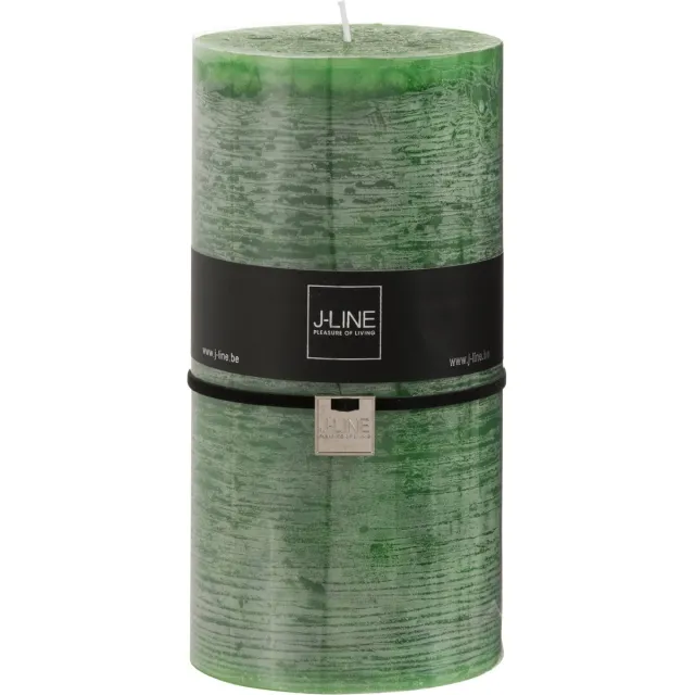 J-Line cilinderkaars - lichtgroen - XXL - 150U - 6 stuks
