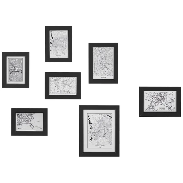 Beliani DENKORO - Wanddecoratie - Zwart - MDF
