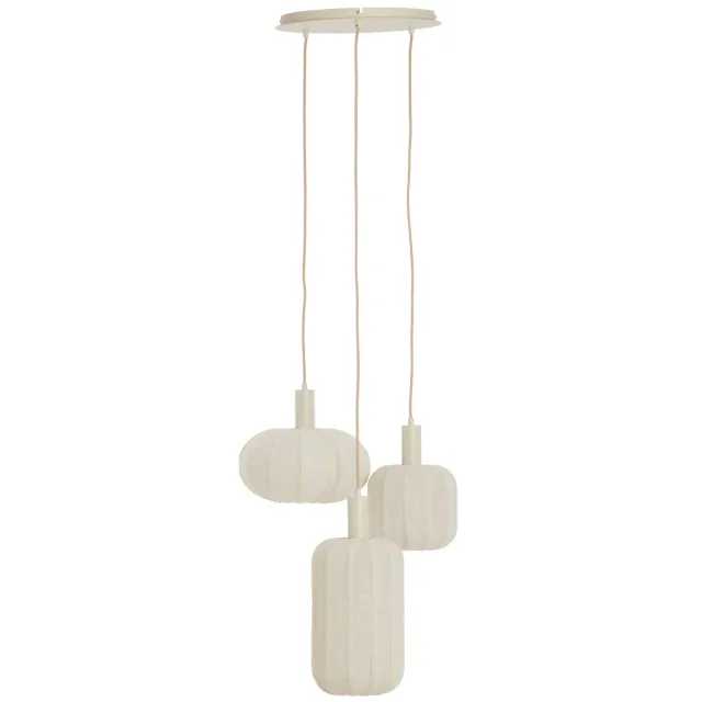 Light & Living hanglamp TUFIA (Ø38x34 cm) crème
