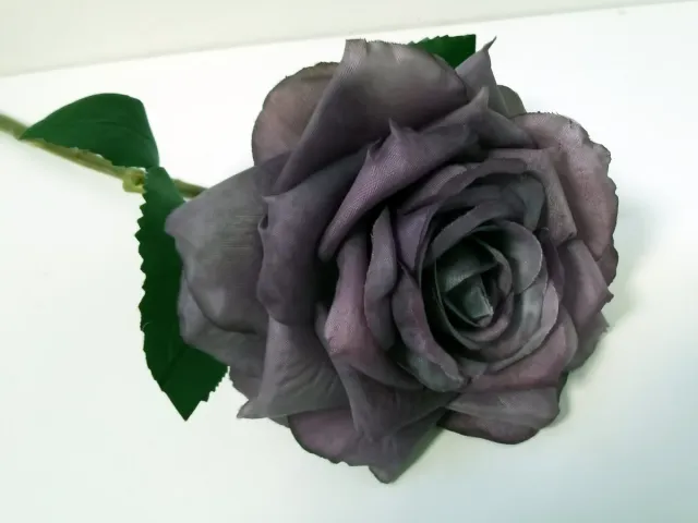 Boltze Roos - Decoratie - Bloemtak - Kunststof - Paars - 30cm - Pure
