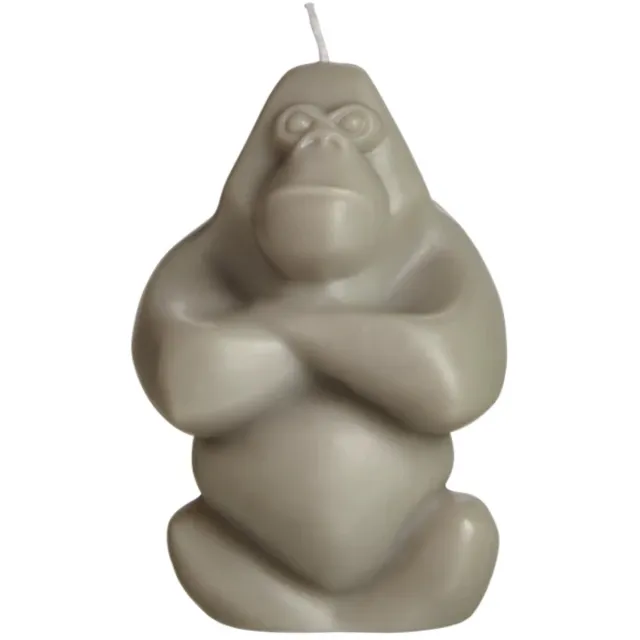 Kosta Boda Gabba Gabba gorilla kaars H11.5cm grijs