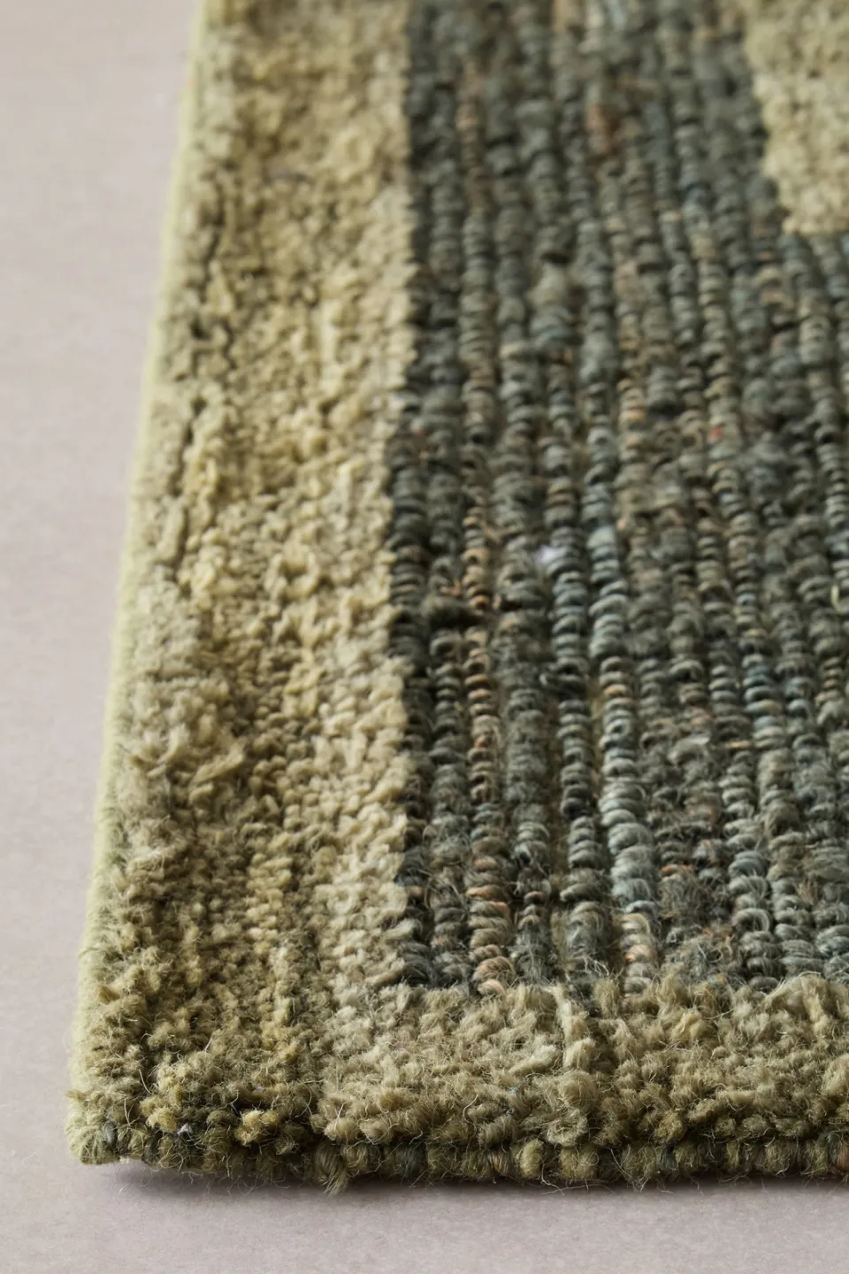 Studio LIVIT Ash jute gestreept vloerkleed donkergroen donkergroen/groen, foto 5