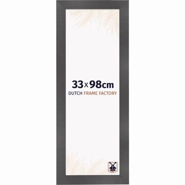Dutch Frame Factory Fotolijst 33x98 cm - MDF - Zwart Mat - Praag