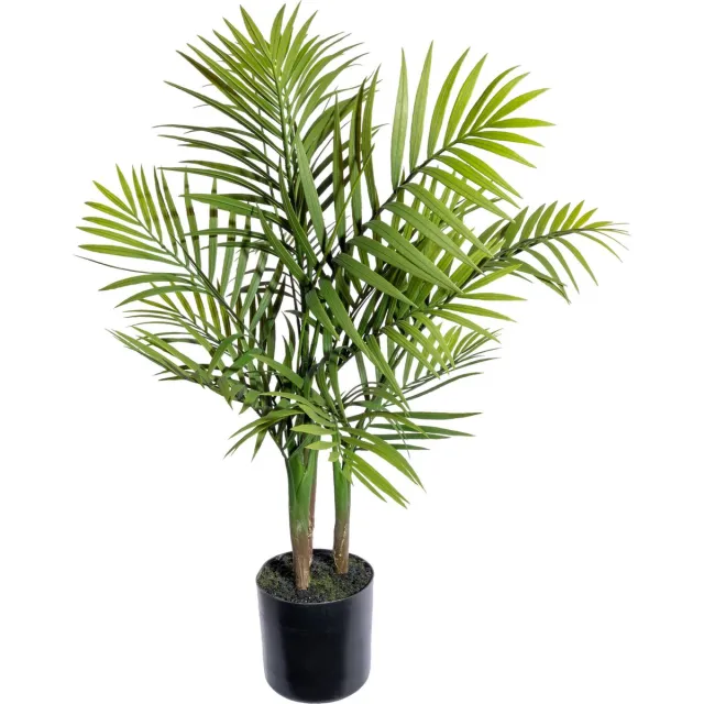 Kopu Kunstplant Bergpalm 65 cm 3 Stammen - In Zwarte Pot - Nepplant