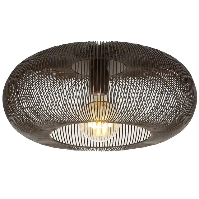 Ylumen Plafondlamp Copper Twist Ø 43 cm zwart