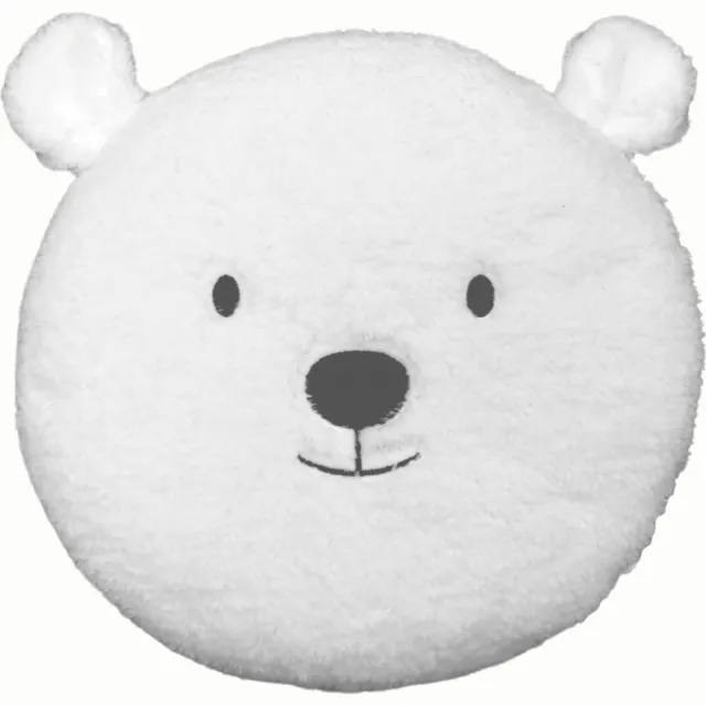 Villa Volance Sierkussen Ijsbeer - 100% Polyester - 30 cm wit
