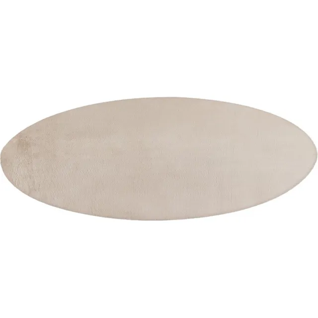 Lalee Paradise Fluffy – Creme – Rond – Hoogpolig & Zacht – Trendy – Fluffy – Vloerkleed – Karpet – 120x120 cm rond