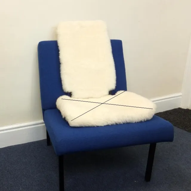 Backfriend Overtrekhoes Fleece rugsteun wit