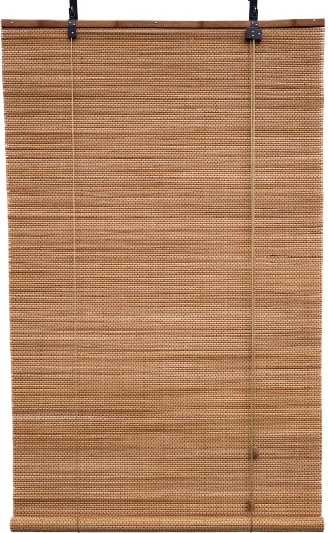 Barori Bamboebaas® bamboe rolgordijn Luca - Bruin - 70x220 cm - Natuurlijke look - Zonwerend - Duurzaam bamboe - Lichtdoorlatend - Geschikt voor binnen en buiten - Eenvoudige montage