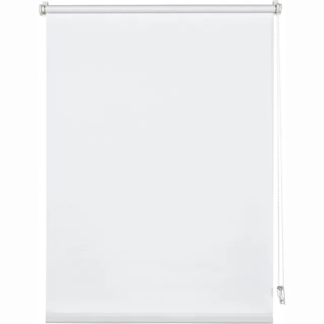 Ibenzoa Multifunctionele Rolgordijn met Verstelling en Stabiele Privacy Bescherming wit